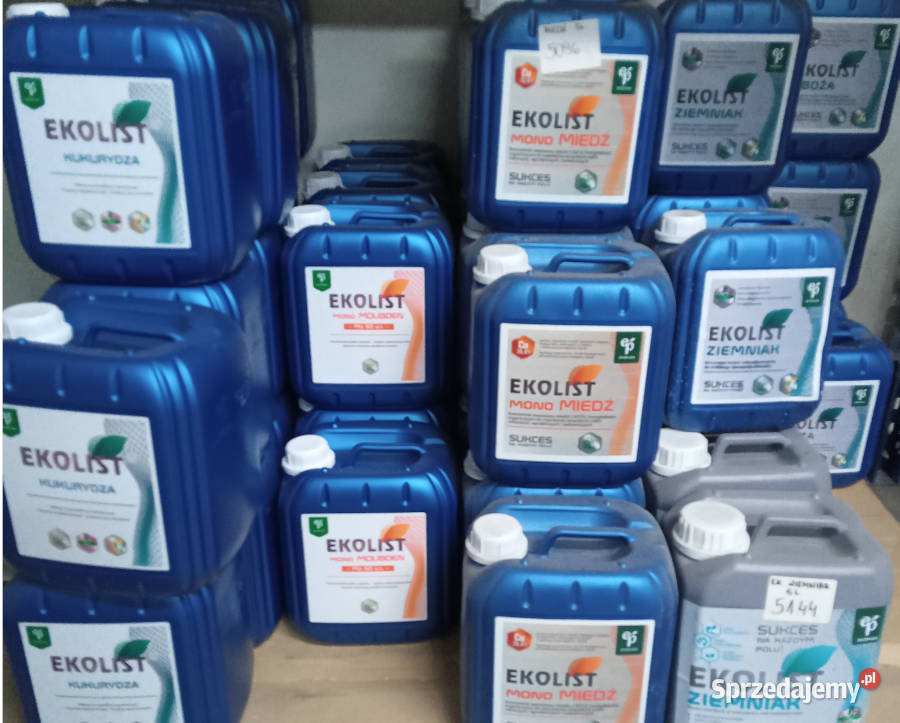Ekolist kukurydza 20l nawóz zapobiega niedoborom Zaborowo