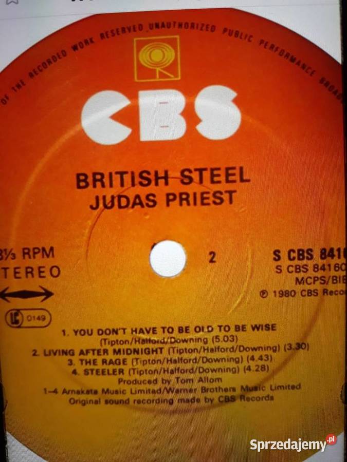 Archiwum heavy rocka JUDAS PRIEST British Steel Rzeszów