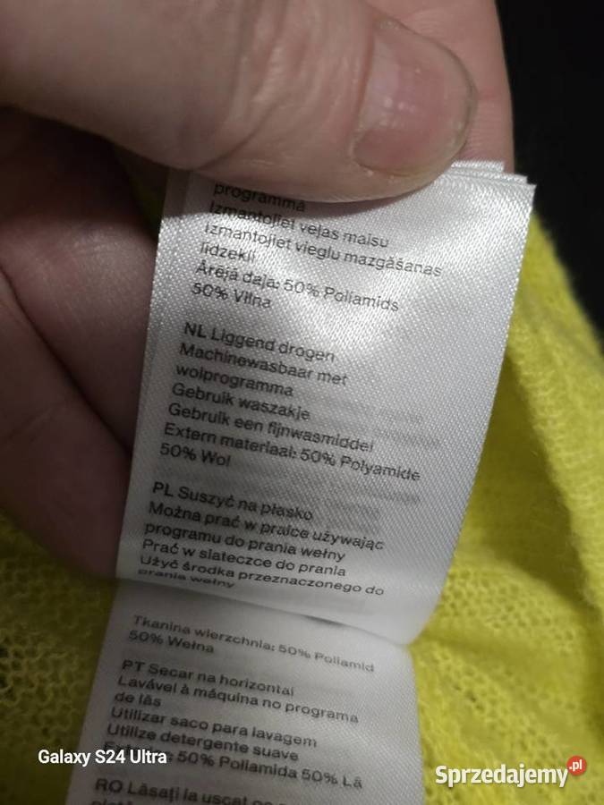 Damski złoty kardigan size S Żory sprzedam