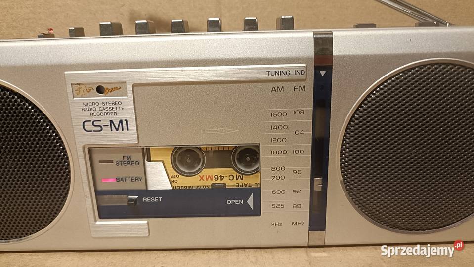Mini radioodtwarzacz przenośny AIWA CSM1Y sprzedam