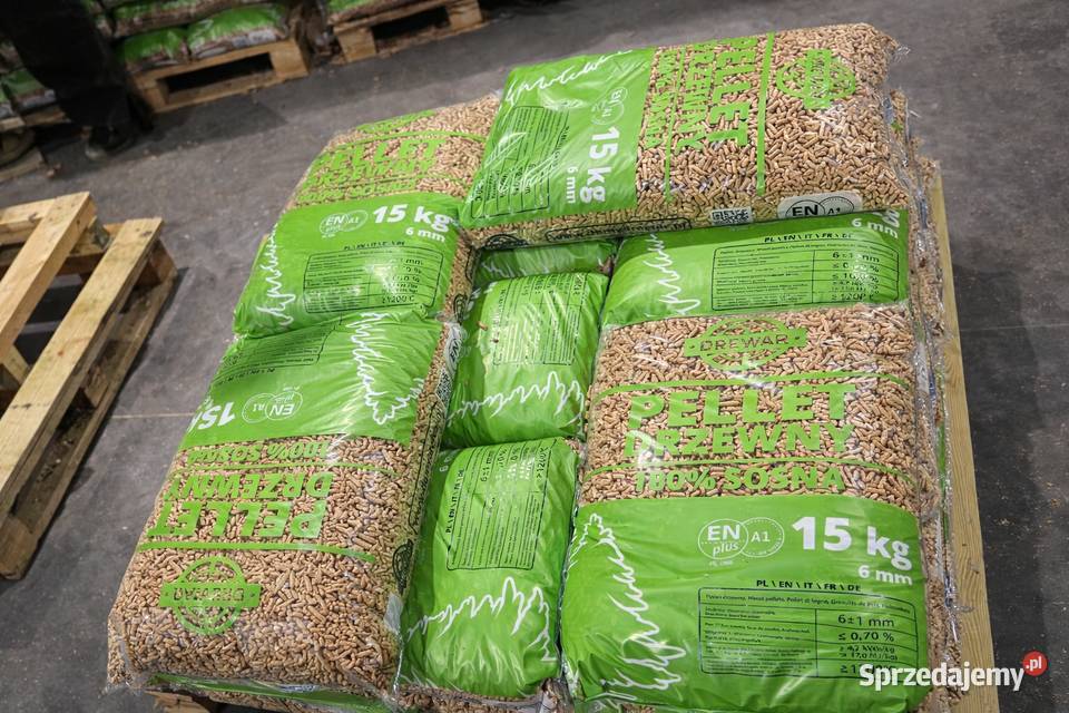 Pellet drzewny sosnowy 100 EN PLUS A1 DREWAR sprzedam