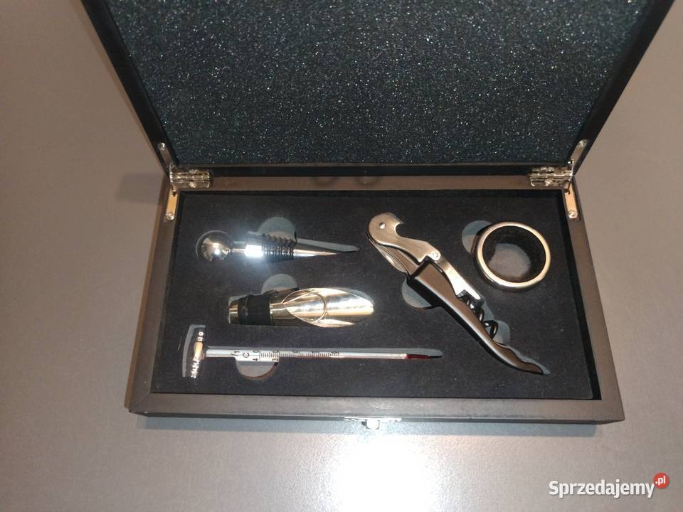 Elegancki zestaw do wina 5 elementów na PREZENT