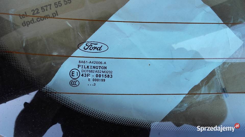 Szyba klapa tył L Fiesta 2013r