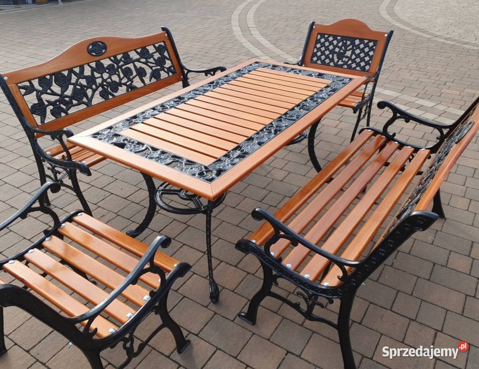 Meble ogrodowe żeliwne metal Zgierz sprzedam