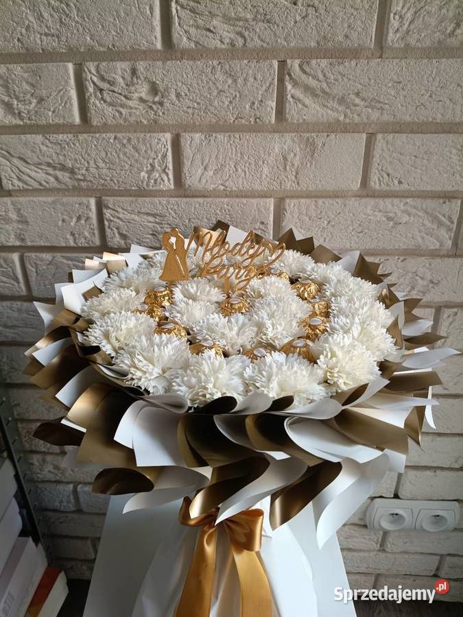 Bukiet na ślub Flowerbox Prezent na ślub Zestaw