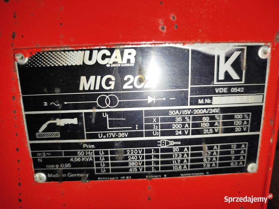 Spawarka Migomat L Tec 202 400V 200A Strzelce Wielkie