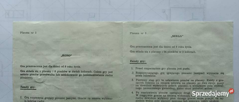 Gry planszowe 4gry w 1pudełku KONO SEEGA Wiek od 9 pomorskie