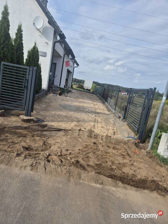 Usługi brukarskie kostka brukowa transport piach Barczewo