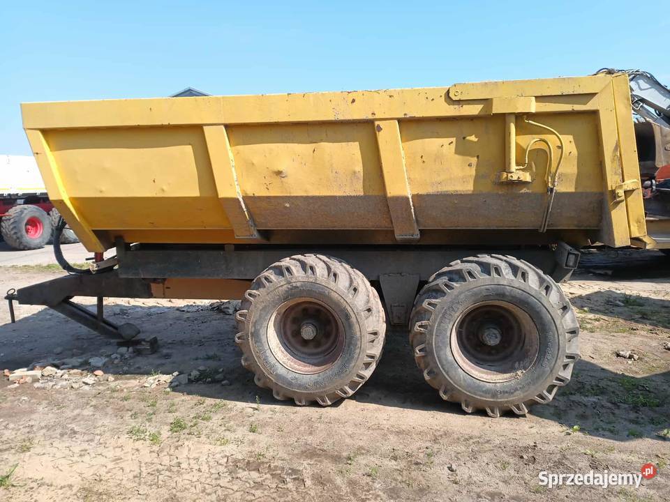 Przyczepa wywrotka wanna tandem koła balonowe Wywrotki Śmigiel