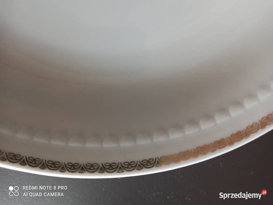 Talerz duży porcelana Colditz Warpechy Stare