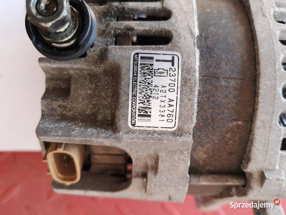Subaru Forester alternator 23700AA760 Rok produkcji 2014 Układ elektryczny dolnośląskie Jelenia Góra