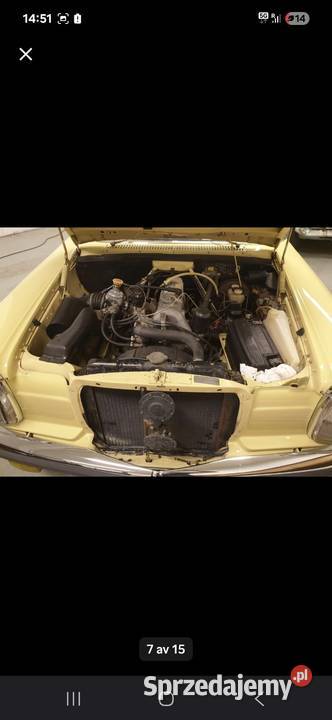 Mercedes w115 220 benzyna Automat 1973r Mercedes-Benz Kartuzy