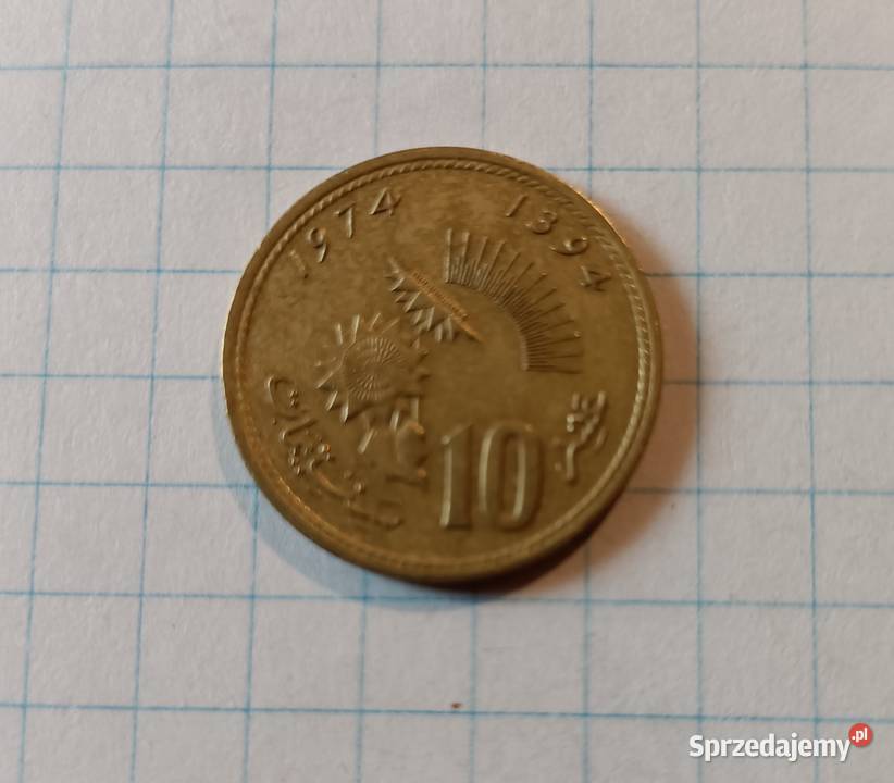 10 CENTYMÓW SANTIMAT 1974 MAROKO