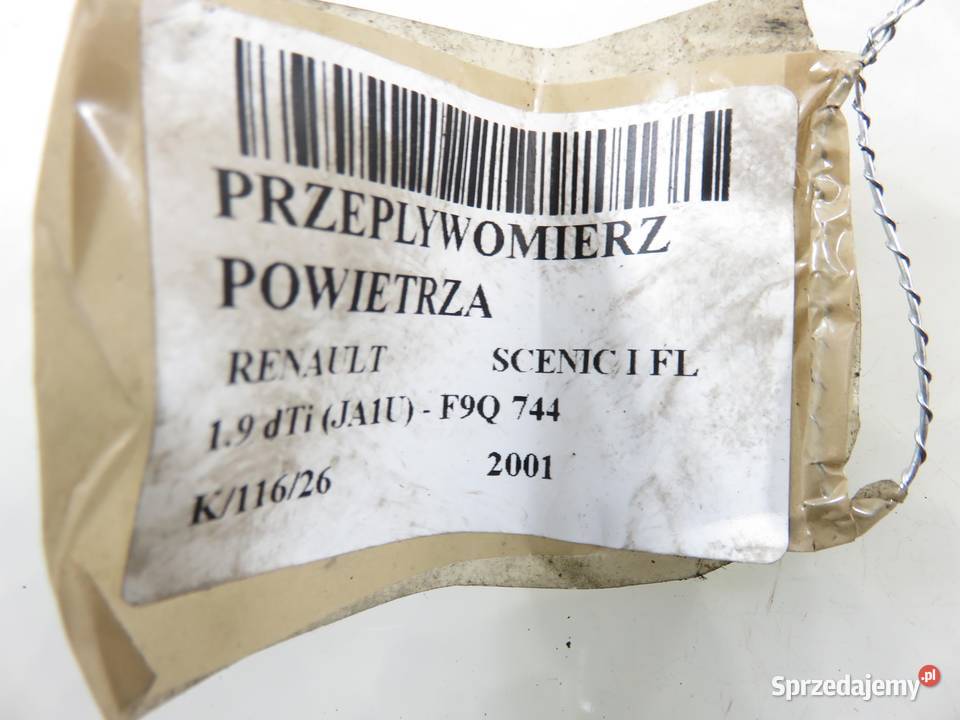 PRZEPŁYWOMIERZ RENAULT SCENIC I FL 19 dTi FS178