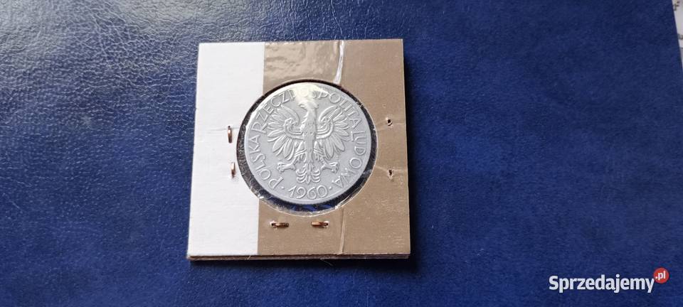 Stare monety 5 złotych 1960 Rybak PRL Polska podkarpackie Lesko