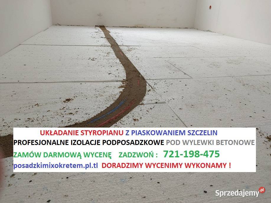 STYROPIAN pod wylewki izolacje ocieplenia podłóg Warszawa