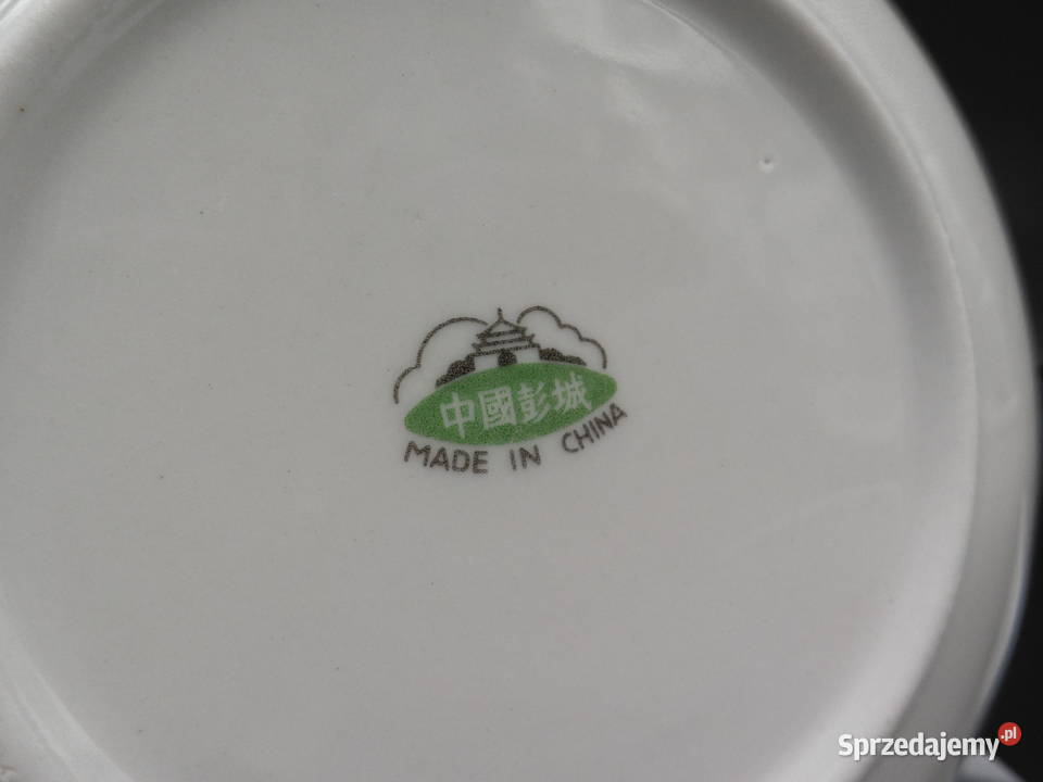 Filiżanka i spodek zestaw z porcelany róże Chiny Raszków sprzedam