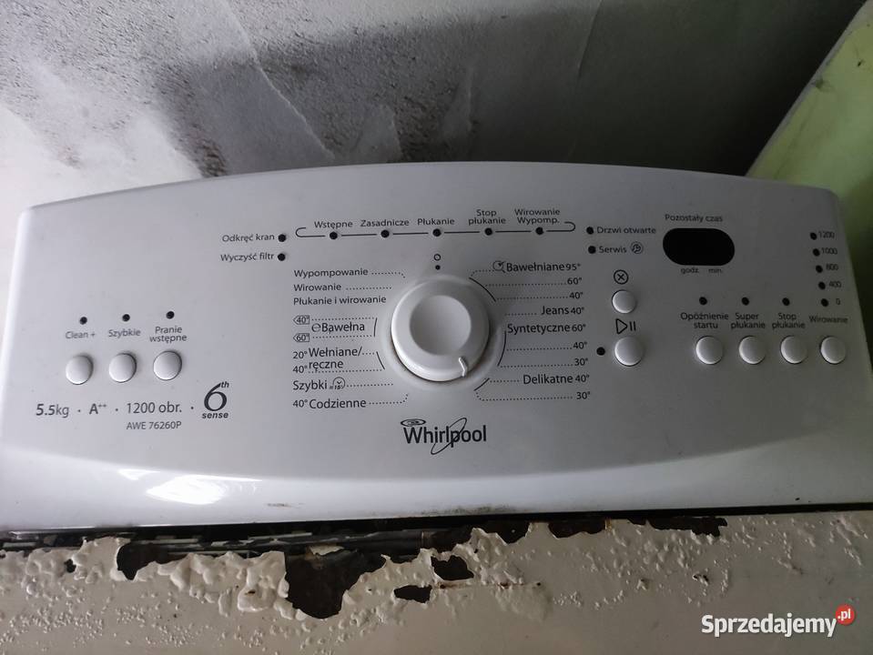 Pralka Ładowana Góry Whirpool AWE 76260P Sprawna małopolskie