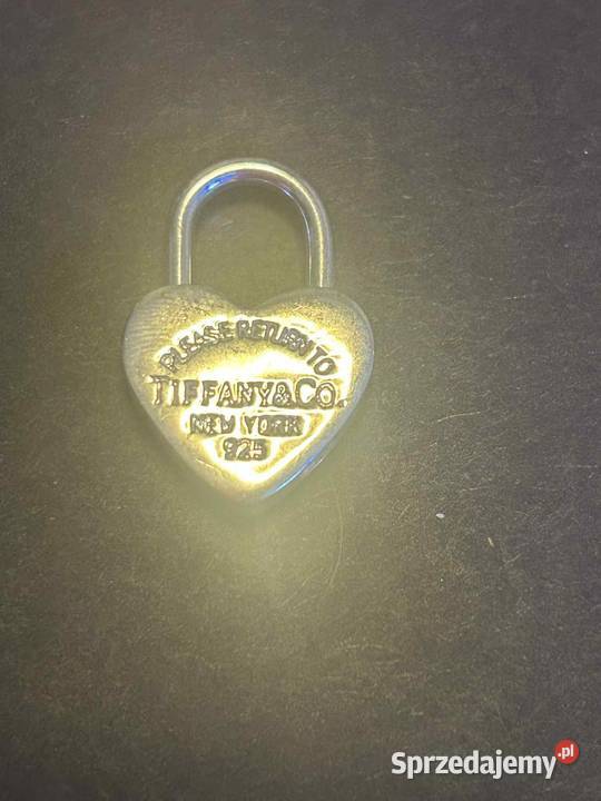 Srebrna zawieszkawisiorek w kształcie kłódki śląskie Sosnowiec