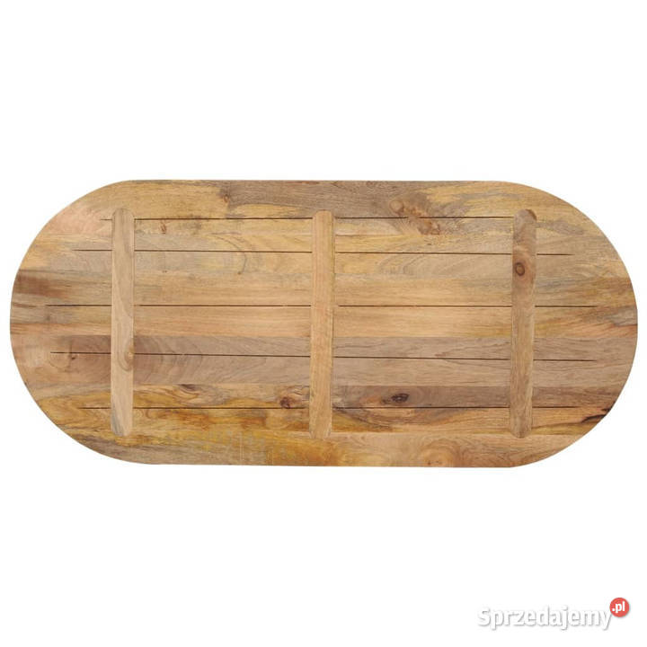 Blat stołu 100x40x38 owalny lite drewno mango Warszawa