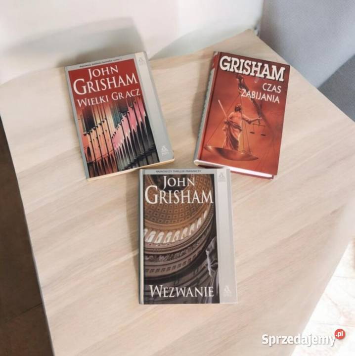 Zestaw książek JGrisham łódzkie Zgierz sprzedam