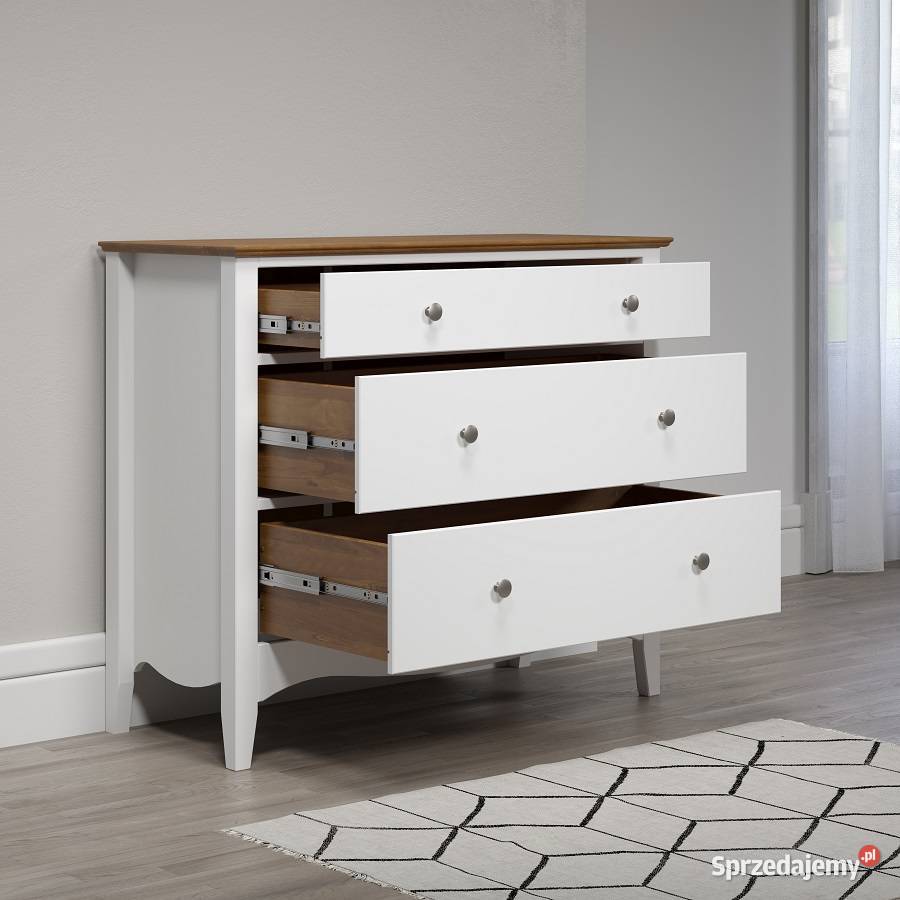 LISSABON KOMODA WYSOKA 3 SZUFLADY 6401 BIAŁA podkarpackie Rzeszów sprzedam