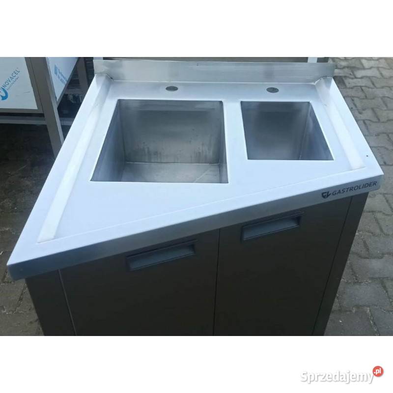Zlew skośny 2 komory z Szafą 65704585 S 1430O Ostrów Wielkopolski sprzedam
