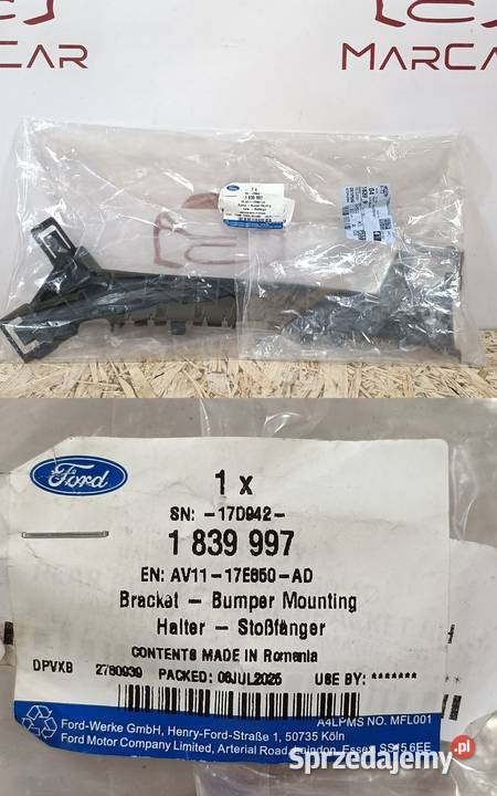 FORD B 1217 ŚLIZG MOCOWANIE ZDERZAKA PRAWY TYŁ Pleszew