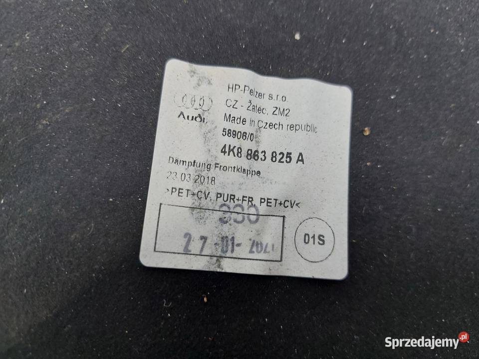 Audi A7 II 4K8 4M0 TFSI WYGŁUSZENIE MASKI