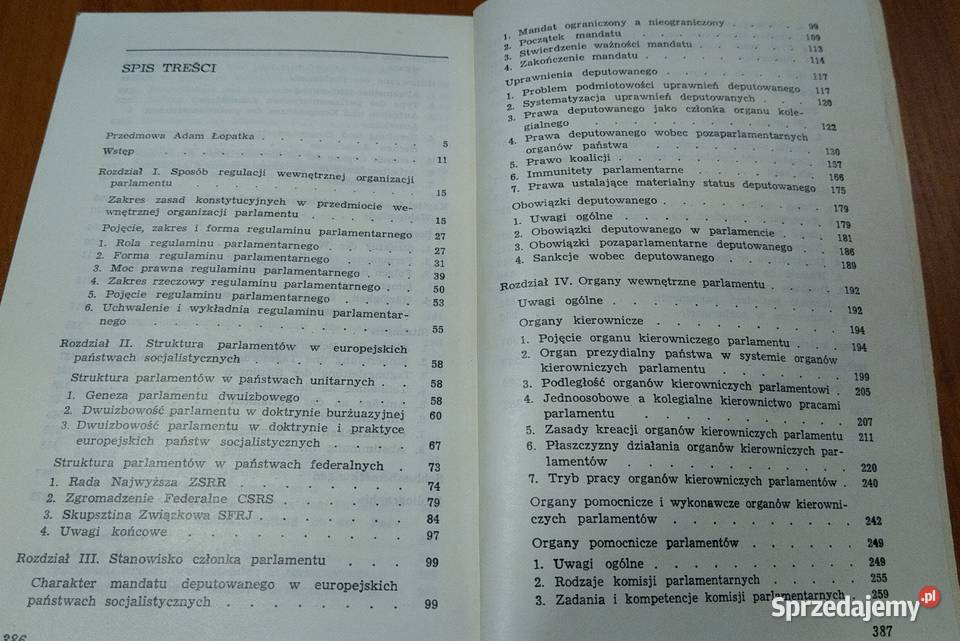 Parlament socjalistyczny ustrój wewnętrzny Gdańsk