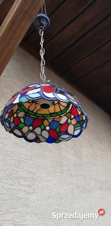Lampa wisząca stylowa witrażowa styl Tiffany Garwolin