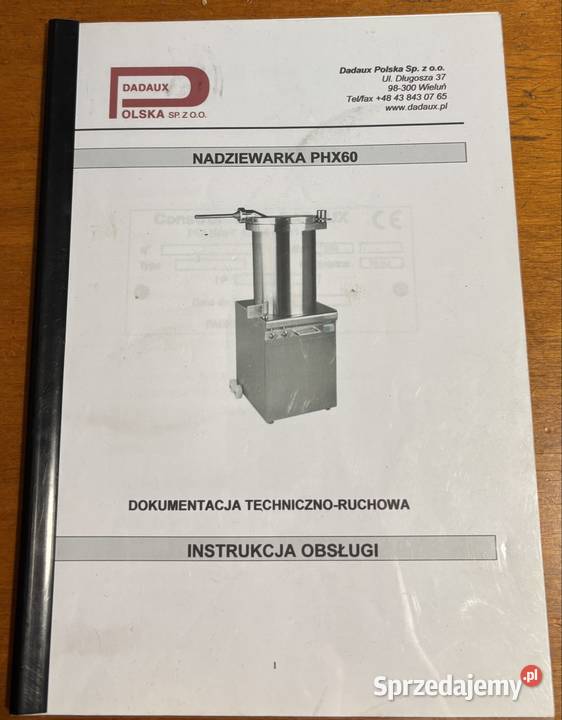 Nadziewarka do mięsa dadaux 60l maszyny Biznes i Przemysł