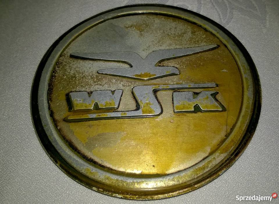 Emblemat metalowy Wsk
