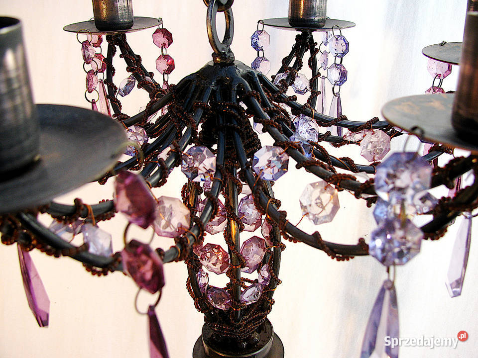 Świecznik kryształki zachodniopomorskie Szczecinek