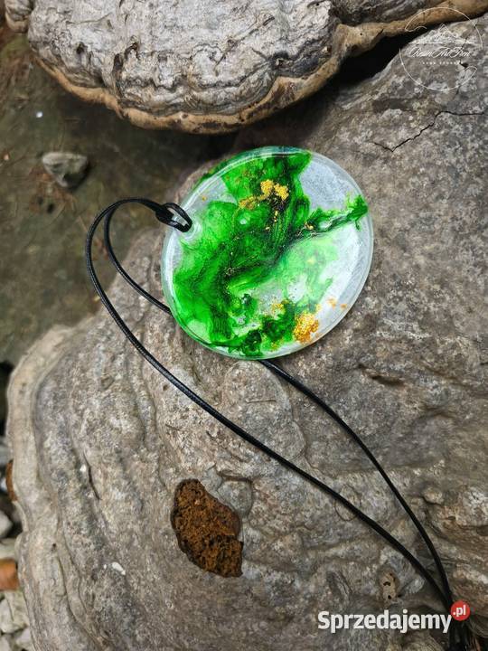Naszyjnik Alchemia Lasu żywica epoksydowa Rzeszów sprzedam