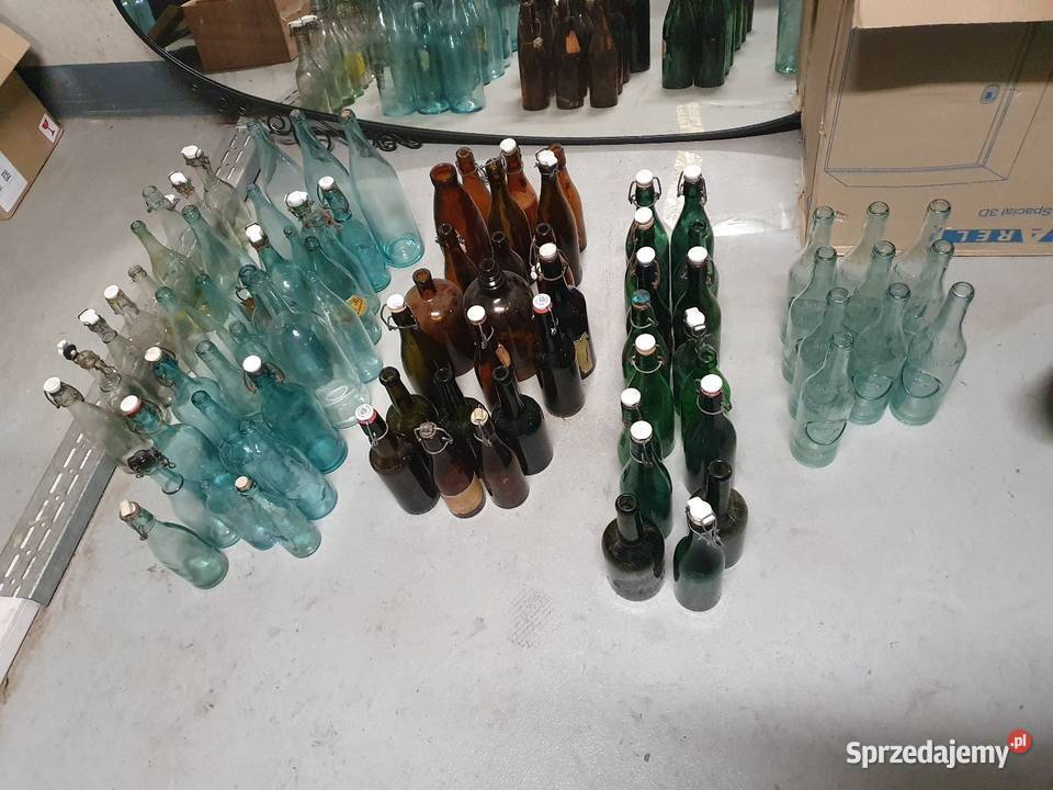 Stara butelka piwie wódce zestaw 85 Warszawa sprzedam