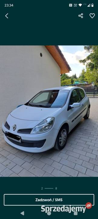 Renault Clio Salon Polska 2009 Komorowo