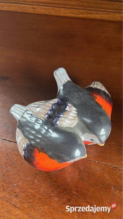 Ceramiczna figurka dwa gile sygnowana Johansson Gdańsk sprzedam