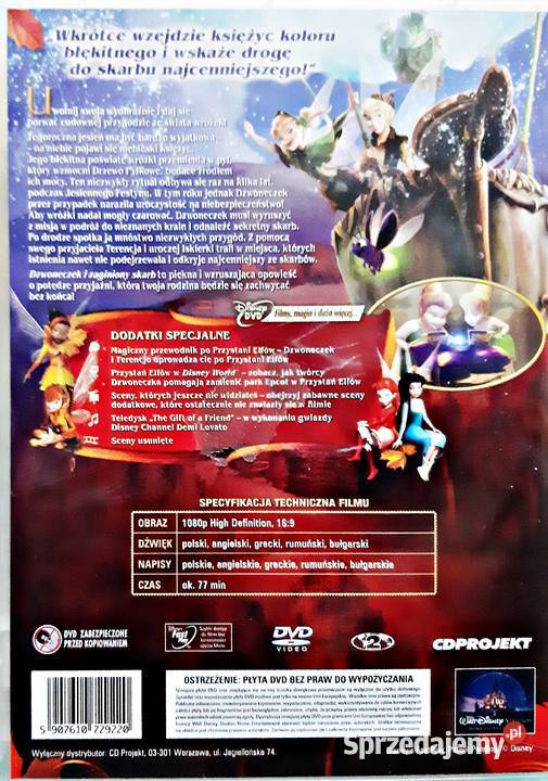DZWONECZEK I ZAGINIONY SKARB DISNEY CDPROJEKT Kalisz