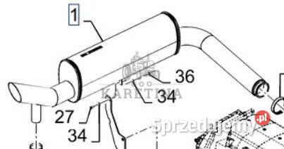 Holland CR9080 Tłumik CZĘŚCI 84458549 wielkopolskie Jastrzębniki sprzedam