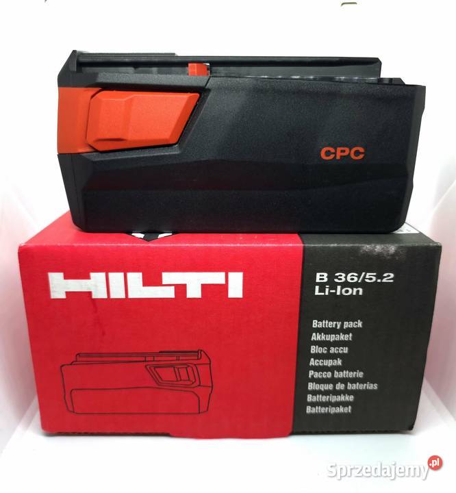 AKUMULATOR BATERIA HILTI B36 52 Lion 36V Akumulatory warmińsko-mazurskie Elbląg sprzedam