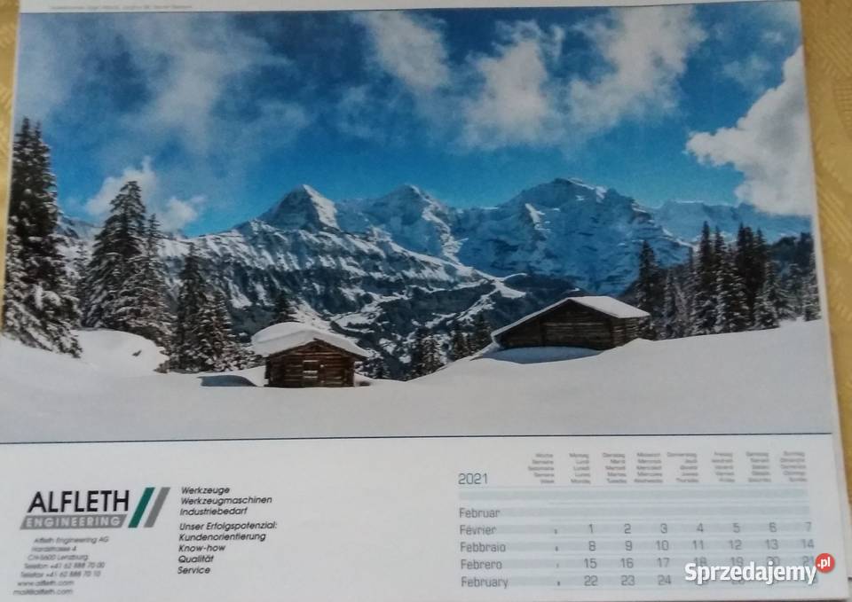 Kalendarz ścienny wiszący 40x32Krajobrazy Łódź sprzedam