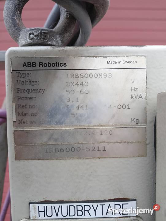 Robot Fanuc ABB IRB 6000 do maszyny przemysłowej Wejherowo