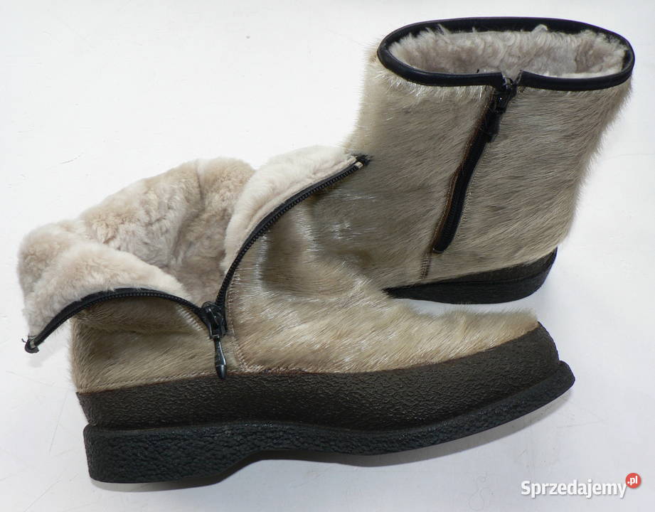 botki z futra morsa ocieplane natwełną 385 Łódź