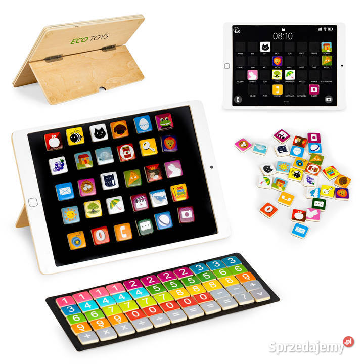 Drewniany tablet edukacyjny tablica magnetyczna Smogorzów