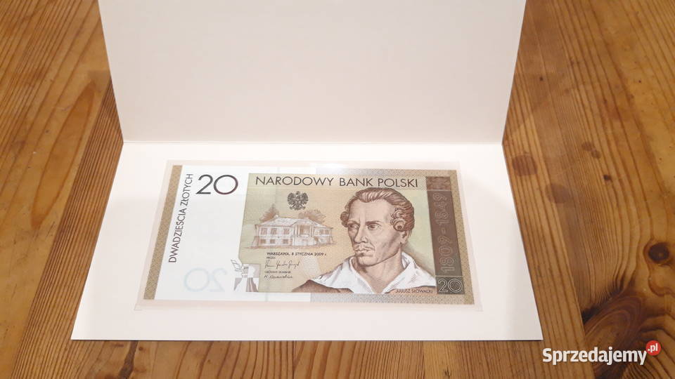 20 Juliusz Słowacki banknot kolekcjonerski dolnośląskie Dzierżoniów