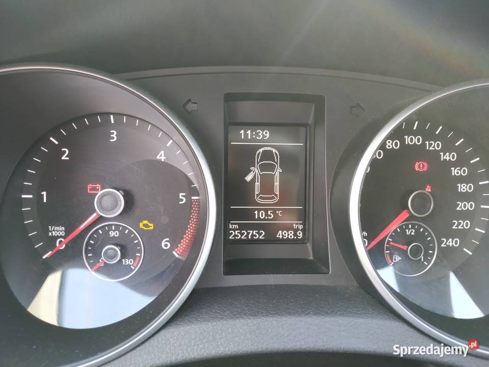 VW GOLF VI TDI 16 2010 r czujnik zmierzchu wielkopolskie Kiekrz