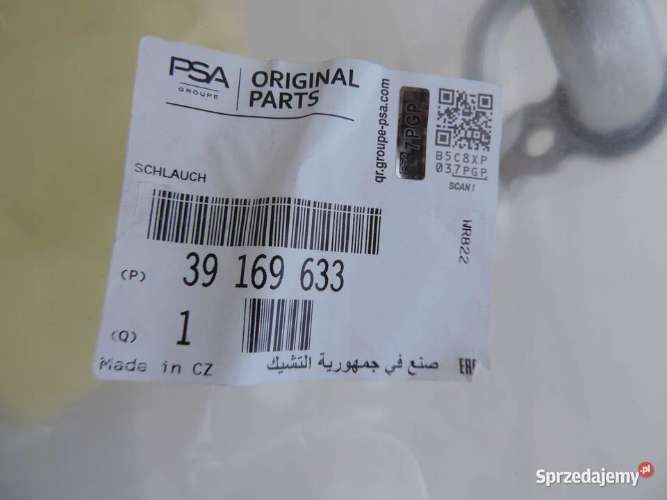 Przewód klimatyzacji Opel Astra K V 16 39169633