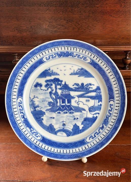 Talerz chiński z miasta Jingdezhen