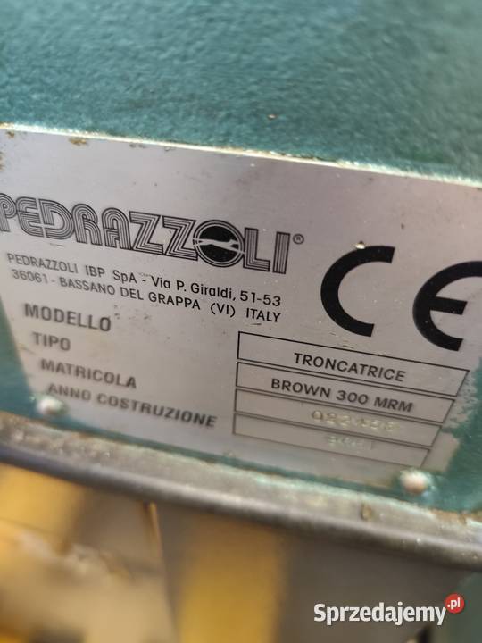 Piła tarczowa wolnoobrotowa do metalu Produkcja sprzedam